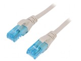 Patch cord U/UTP 5e litat Cu PVC gri 2m, Digitus