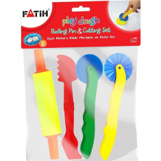 Forme Modelat Plastilina cu Unelte FATIH, Diverse Forme, Plastic, Diverse Culori, Forme pentru Plastilina, Forme de Modelat Plastilina, Ustensile Mode