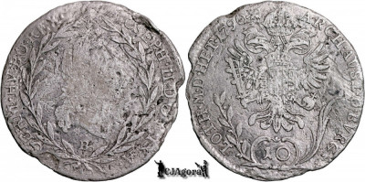 1790 B, 10 Kreuzer - Iosif al II-lea - Arhiducatul Austriei foto
