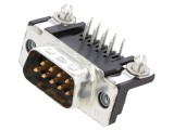 Conector D-Sub 9-PIN 90&deg; THT UNC 4-40 AMPLIMITE, TE Connectivity