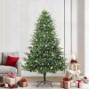 VidaXL Brad de Crăciun artificial pre-luminat cu set de bile Verde 3395370