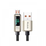 Cablu USB-A la MicroUSB Mcdodo Digital Pro Silver (QC4.0, 1.2m, 3A, 18W)