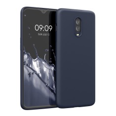 Husa Kwmobile pentru OnePlus 6T, Silicon, Albastru, 55347.53