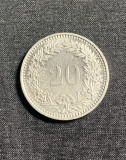 Moneda 20 rappen 1988 Elvetia, Europa