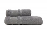 Cumpara ieftin Set 2 Prosoape Spring Grey 50x100 si 70x140 cm (Bumbac 100%)