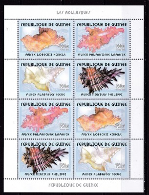 Guineea 2001 fauna marina MI 3382-3385 kleib. MNH w56 foto