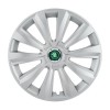 Set 4 Capace Roti Autohelix MSA&reg; potrivite jantelor de 15 inch, pentru Skoda Verde model Delta Gray