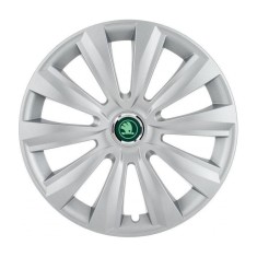 Set 4 Capace Roti Autohelix MSA&reg; potrivite jantelor de 15 inch, pentru Skoda Verde model Delta Gray