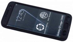 Husa Protectie Silicon 360 Grade Upzz Samsung S7 Edge Negru foto