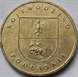 2 zlotys / zloti 2004 Polonia, Podlaskie Voivodeship