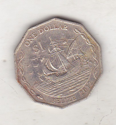 bnk mnd Belize 1 Dollar 2012