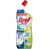 Igienizant Gel pentru WC Bref Lemon Power, 700 ml, Parfum de Lamaie, Odorizant pentru Toaleta