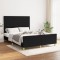 vidaXL Cadru de pat fără saltea, negru, 140x190 cm, textil 3125132