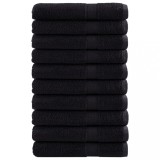 VidaXL Prosoape de saună premium SOLUND 10 buc. negru 80x200 cm 600gsm