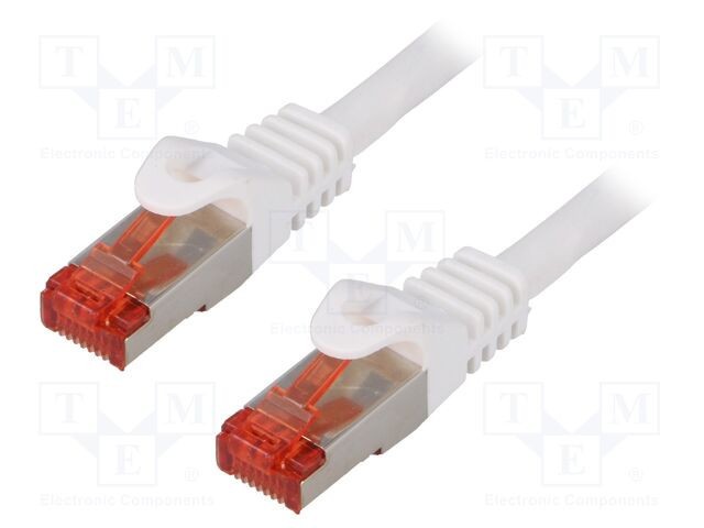 Cablul Patch S/FTP 6 litat Cu LSZH alb 1,5m 27AWG LOGILINK