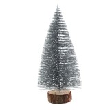 Bradut decorativ de Craciun, argintiu, inaltime 19 cm, SYXS- 2723006