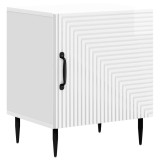 vidaXL Dulap de noapte Alb foarte lucios 43 x 34,5 x 50 cm 894803