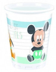 Pahare Mickey Mouse Infant din plastic 200ml set 8 buc foto