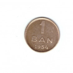 Moneda 1 ban 1954, stare foarte buna, curata
