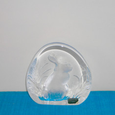 Sculptura full lead crystal, hand made - Rabbit - design Mats Jonasson, Maleras