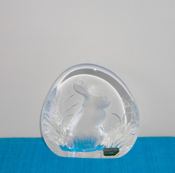 Sculptura full lead crystal, hand made - Rabbit - design Mats Jonasson, Maleras