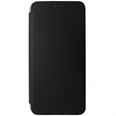 Husa tip carte, negru cu transparent, rama Armor, pentru Xiaomi Redmi 13C