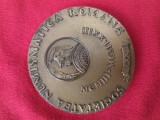 Medalie superba Societatea Numsmatica Romana 1903 -1973 .Verso Sectiunile Societatii Romane de Numismatica