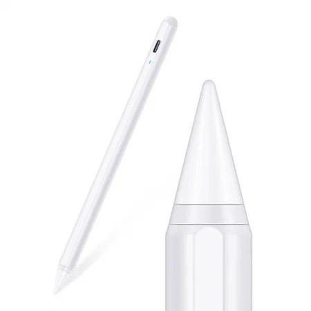 ESR - Stylus Pen Digital - with Palm Rejection, Power Saving Mode, Magnetic Attachment, iPad Compatible - White