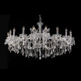 Cumpara ieftin Candelabru metal argintiu sticla transparenta 120x64 cm
