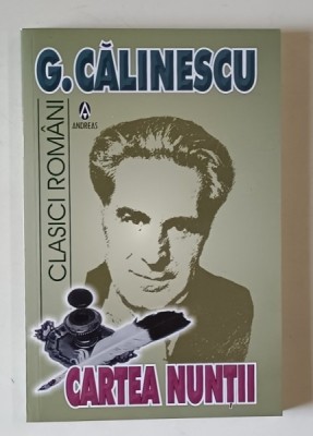 CARTEA NUNTII , roman de GEORGE CALINESCU , 2024 foto