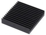 Radiator extrudat cu aripioare BGA negru 45x45mm