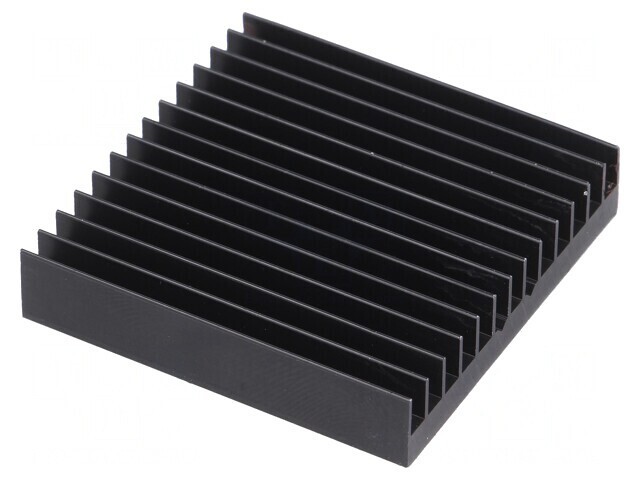 Radiator extrudat cu aripioare BGA negru 45x45mm