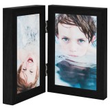 Rama foto dubla, colaj, negru, 2 x (21x29,7 cm)