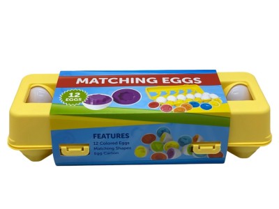 Set Oua de Sortare si Potrivire - 12 Oua Colorate foto