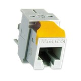 Nexans Clips galben Keystone pentru conectori Evo Snap in LANmark,24 buc, Nu se potriveste cu conectori cat7 GG45 si conectori cat5e Essential, Ptr gr