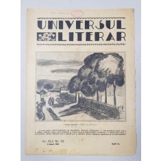 REVISTA &#039;UNIVERSUL LITERAR&#039;, ANUL XLII, NR. 32, 8 AUGUST 1926