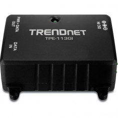 Adaptor TRENDnet TPE-113GI, Injector PoE, Gigabit, IEEE 802.3af