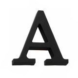 SEMN LITERA CU LOCAS FIXARE - 95MM / NEGRU-ANTIC / A