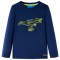 Tricou pentru copii cu m&acirc;neci lungi, bleumarin, 92