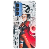 Husa compatibila cu Motorola Edge 20 Lite model Naruto Shippuden Manga, Silicon, TPU, Viceversa, Transparent, Carcasa