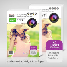 Hartie FOTO High Glossy autoadeziva format A3 135/80g foto