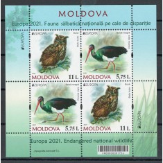 Moldova 2021 Mi 1163/64 carnet 26 - Europa: Fauna salbatica