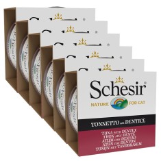 Schesir cat ton ?i din?at in gelatina 6 x 85 g foto