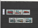 ROMANIA 1987 LP 1186 LOCOMOTIVE SERIE MNH NESTAMPILATA, Nestampilat