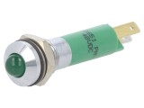 Lampă LED Verde 48VDC Metal &Oslash;8mm