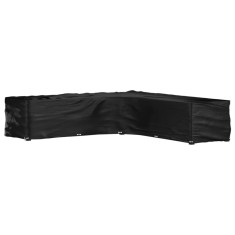 vidaXL Husă mobilier de grădină &icirc;n formă de L 20 ocheți, 300x300x70 cm