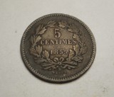 Luxemburg 5 Centimes 1855, Europa
