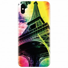 Husa silicon pentru Apple Iphone X, Eiffel Tower 002