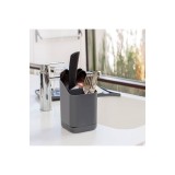 Suport pentru scurgerea tac&acirc;murilor, gri antracit, 10,5x11x18 cm, plastic