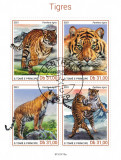 Timbre S.Tome e Principe 2021, Tigri, Bloc, Colectie, Straine dupa 1950, Filatelie, Blocuri tematice animale, timbre noi